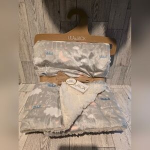 Lil & Jack Gray Baby Blanket